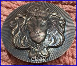 Scottsdale Mint 2 oz. 999 Fine Silver Lion Stacker Round RARE TONED Bullion