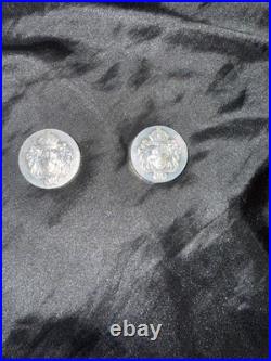 Scottsdale Mint 2x 5oz. 999 Fine Silver Lion Rounds Bullion (Total 10 oz)