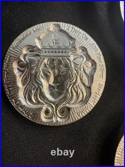 Scottsdale Mint 2x 5oz. 999 Fine Silver Lion Rounds Bullion (Total 10 oz)
