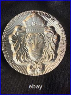 Scottsdale Mint 2x 5oz. 999 Fine Silver Lion Rounds Bullion (Total 10 oz)