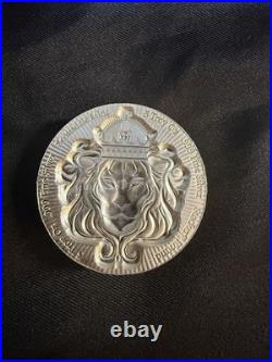 Scottsdale Mint 2x 5oz. 999 Fine Silver Lion Rounds Bullion (Total 10 oz)