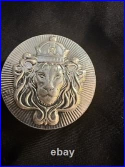 Scottsdale Mint 2x 5oz. 999 Fine Silver Lion Rounds Bullion (Total 10 oz)