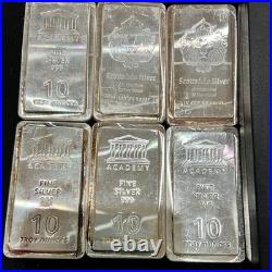 Scottsdale Mint / Academy 10 Troy Oz. 999 Fine Silver Stacker Bar