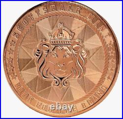 Scottsdale Mint Cowboy 1oz. 9999 Fine Silver Round &. 999 Copper Round Set