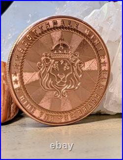 Scottsdale Mint Cowboy 1oz. 9999 Fine Silver Round &. 999 Copper Round Set