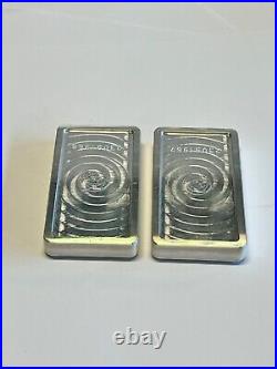 Scottsdale Silver. 999 Fine Silver 10 Troy Oz Qty 2 Stacking Bars 20 Ounces