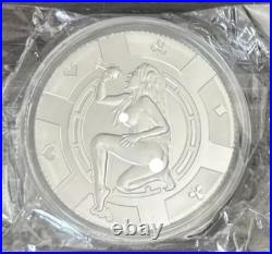 Sexy Bullion 1 Troy Oz. 999 Fine Silver Round Coin Sexy Girl LETS SING