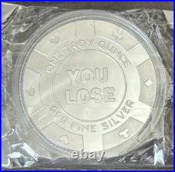 Sexy Bullion 1 Troy Oz. 999 Fine Silver Round Coin Sexy Girl LETS SING