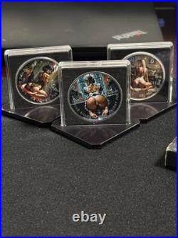 Sexy Ladies. 9999 Fine Silver 1 Troy Oz Set (all 3)