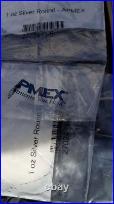 Silver Apmex Rounds 1 Oz Lot Of 2.999 Fine Silver