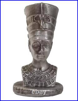 Silver Bullion 999 Fine Silver Queen Nefertiti Statue Made Of Pure Silver