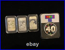 Silver Bullion Zodiac bars 1/2 Troy oz bars. 999 fine silver bullion collection