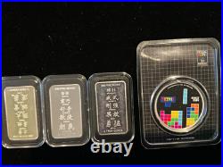 Silver Bullion Zodiac bars 1/2 Troy oz bars. 999 fine silver bullion collection