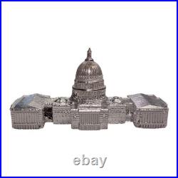 Silver Capitol Building Statue. 95.999 Fine 89g Art Bullion DC Collectible