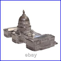 Silver Capitol Building Statue. 95.999 Fine 89g Art Bullion DC Collectible