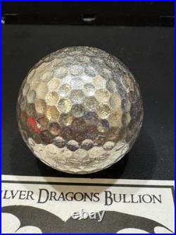Silver Dragons Bullion Poured 12 Ounce Golf Ball 999 Fine RARE Silver Dragons Bullion Poured 12 Ounce Golf Ball 999 Fine RARE