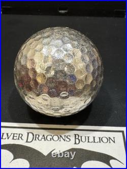 Silver Dragons Bullion Poured 12 Ounce Golf Ball 999 Fine RARE Silver Dragons Bullion Poured 12 Ounce Golf Ball 999 Fine RARE