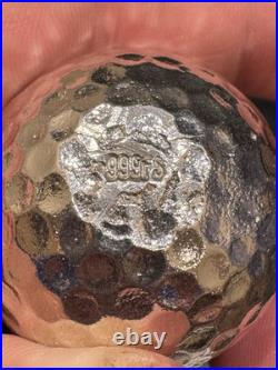 Silver Dragons Bullion Poured 12 Ounce Golf Ball 999 Fine RARE Silver Dragons Bullion Poured 12 Ounce Golf Ball 999 Fine RARE