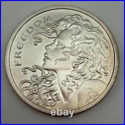 Silver Shield 2013 Freedom Girl 2 Troy Ounce. 999 Fine Silver Round Bullion