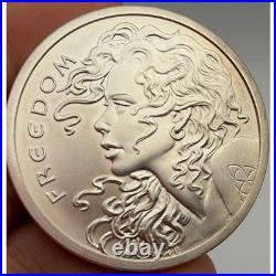 Silver Shield 2013 Freedom Girl 2 Troy Ounce. 999 Fine Silver Round Bullion