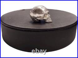 Silver Skull Figurine. 999 Fine Bullion Over 1 Troy Oz Pure Silver Hand Cast