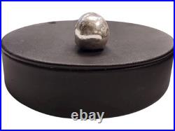 Silver Skull Figurine. 999 Fine Bullion Over 1 Troy Oz Pure Silver Hand Cast