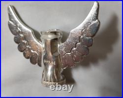 Silver TOTEM POLE 3 pieces fit together on stand. 999 fine silver, total 6.6 oz