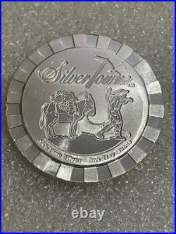 Silver Towne 1 Troy Oz. 999 Fine Silver Poker Chip Style Stacker