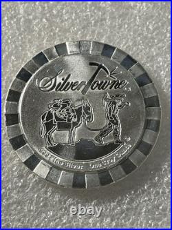 Silver Towne 1 Troy Oz. 999 Fine Silver Poker Chip Style Stacker