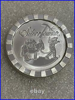 Silver Towne 1 Troy Oz. 999 Fine Silver Poker Chip Style Stacker