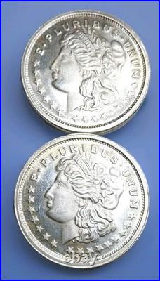 Silver Trade Unit 2x 1 oz. 999 Fine Silver Rounds Bullion Total 2 oz