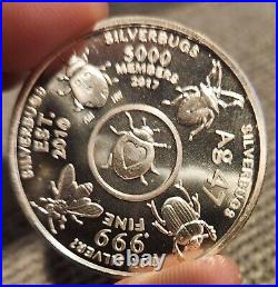 Silverbugs 1 oz. 999 Fine Silver Round RARE! 3 days only Absolutely Pristine