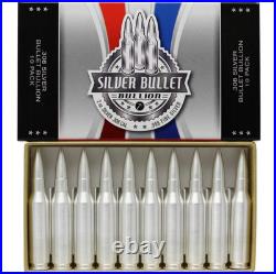Silvertowne Mint 2 oz. 999 Fine Silver Bullet. 308 Caliber