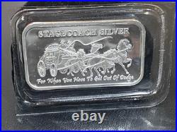 Stagecoach SilverGet Out Of Dodge 1 oz. 999 Fine Silver Divisible Bar SEALED