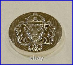 Stockdale Mint Stackable Lion Hallmark 2 Troy oz. 999 Fine Silver Round x 4