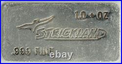 Strickland Refining 1 oz. 999 Fine Silver Bar DC-7469Q