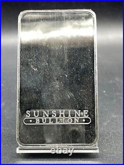 Sunshine Minting 10 Oz. 999 Fine Silver Bar Serial # B132257