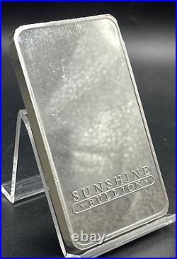 Sunshine Minting 10 Oz. 999 Fine Silver Bar Serial # B132257