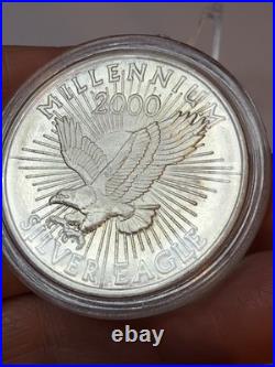 Sunshine Minting 1 oz. 999 Fine Silver Round Millennium 2000 Silver Eagle