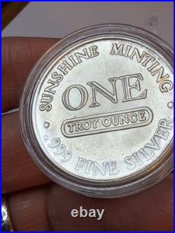 Sunshine Minting 1 oz. 999 Fine Silver Round Millennium 2000 Silver Eagle