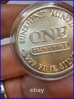 Sunshine Minting 1 oz. 999 Fine Silver Round Millennium 2000 Silver Eagle