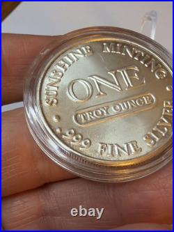 Sunshine Minting 1 oz. 999 Fine Silver Round Millennium 2000 Silver Eagle