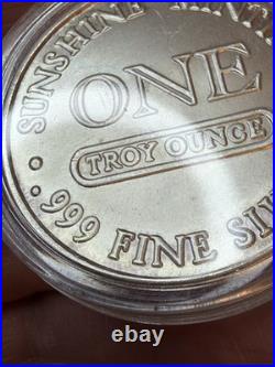 Sunshine Minting 1 oz. 999 Fine Silver Round Millennium 2000 Silver Eagle