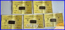 Swiss Bank Corporation 1 oz. 999 Fine Silver Vtg Bar with COA Lot of 5 Consecutive