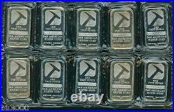 TEN (10) 1 Oz. PAN AMERICAN SILVER BAR 0.99 FINE BULLION SEALED UNTOUCHED