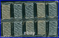 TEN (10) 1 Oz. PAN AMERICAN SILVER BAR 0.99 FINE BULLION SEALED UNTOUCHED