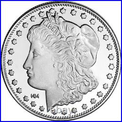 TEN (10) 1 oz. Highland Mint Silver Round Morgan Dollar Design. 999 Fine