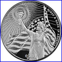 TEN (10) 1 oz Silver Round Asahi American Reserve Columbia Goddess. 999 Fine