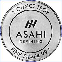 TEN (10) 1 oz Silver Round Asahi Refining. 999 Fine