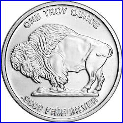TEN (10) 1 oz Silver Round CNT Buffalo Design. 9999 Fine